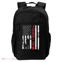 Proud Baseball Dad American Flag Sports Backpack thumb 0