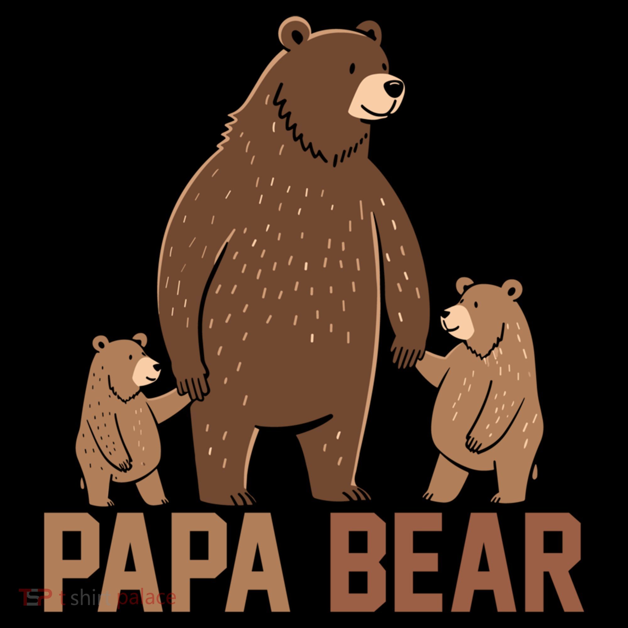 Papa Bear Dad Two Cubs Daddy Bear 2 FatherS Day Gift Coffee Mug