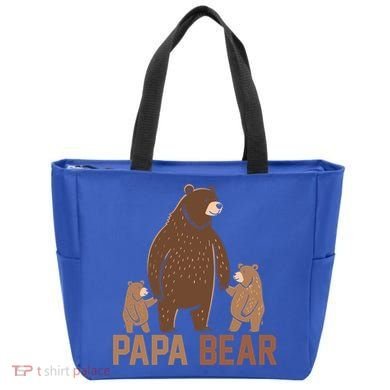 Papa Bear Dad Two Cubs Daddy Bear 2 FatherS Day Gift Bag