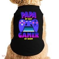 Papa By Day Gamer By Night Doggie Tank thumb 0