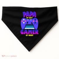 Papa By Day Gamer By Night USA-Made Doggie Bandana thumb 0