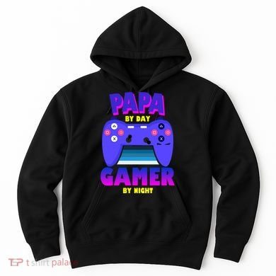 Papa By Day Gamer By Night Hoodie