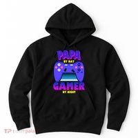 Papa By Day Gamer By Night Hoodie thumb 0