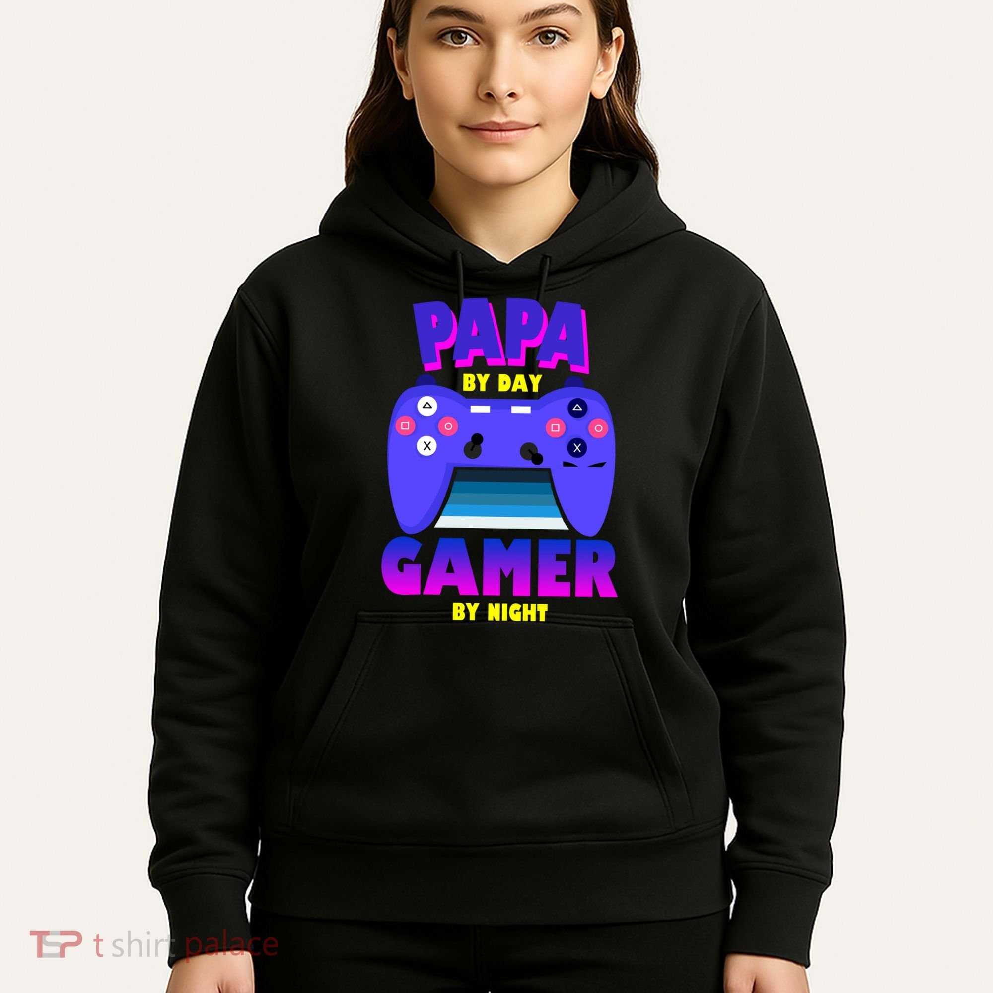 Papa By Day Gamer By Night Hoodie