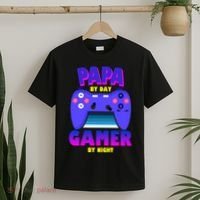 Papa By Day Gamer By Night T-Shirt thumb 2