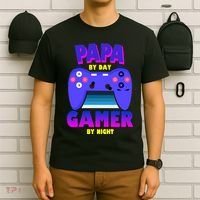 Papa By Day Gamer By Night T-Shirt thumb 6
