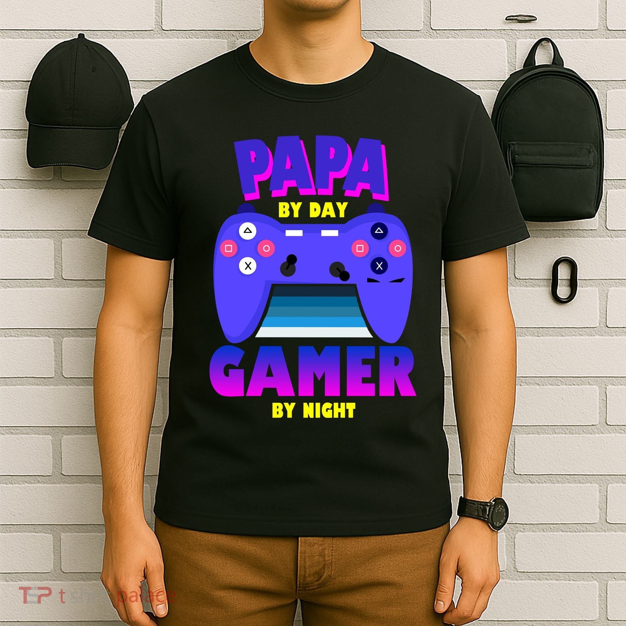 Papa By Day Gamer By Night T-Shirt