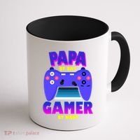 Papa By Day Gamer By Night Coffee Mug thumb 1