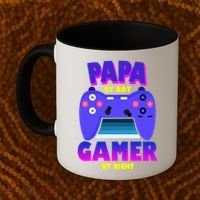 Papa By Day Gamer By Night Coffee Mug thumb 2