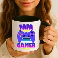 Papa By Day Gamer By Night Coffee Mug thumb 3