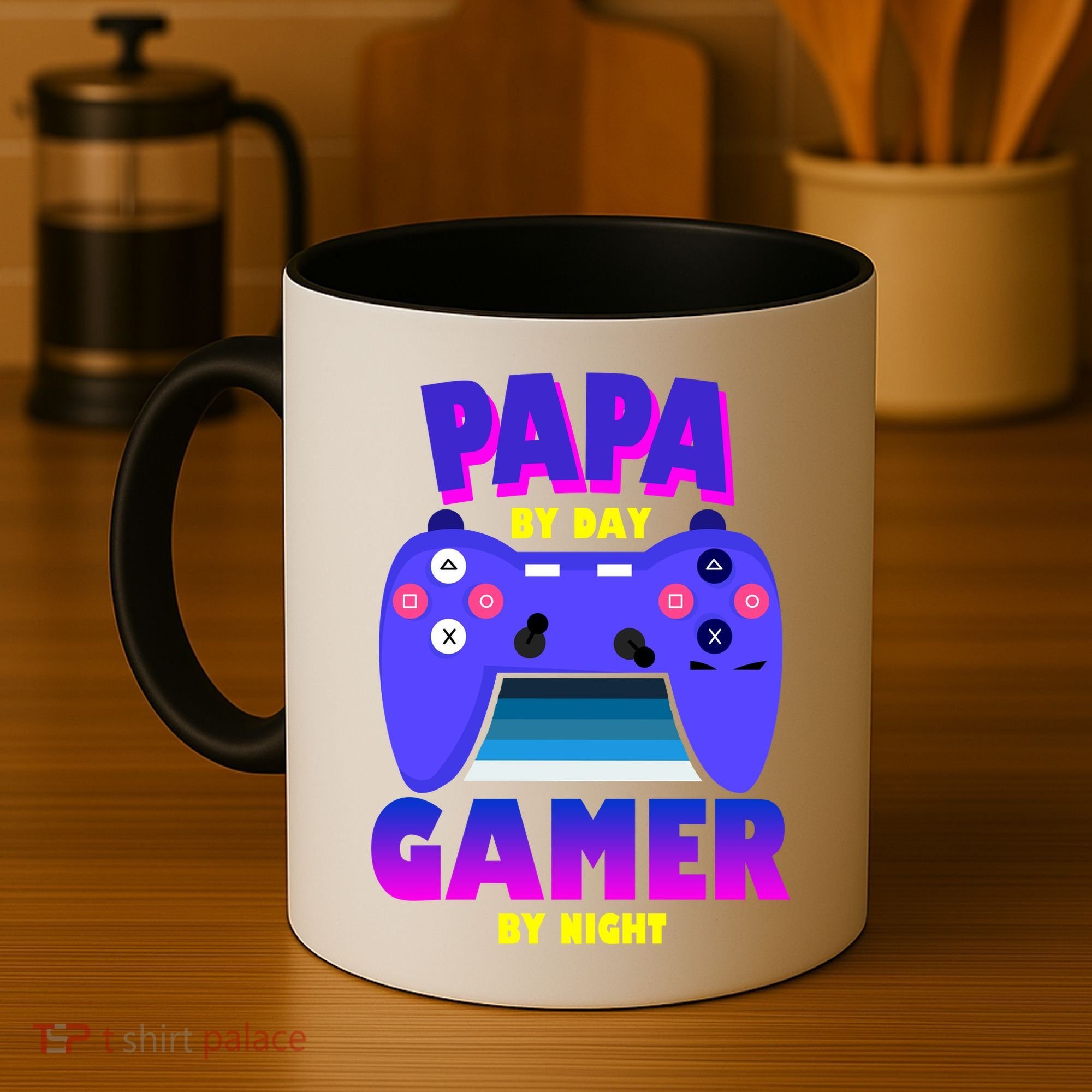 Papa By Day Gamer By Night Coffee Mug