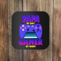 Papa By Day Gamer By Night Coaster thumb 0