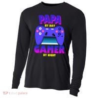Papa By Day Gamer By Night Cooling Performance Long Sleeve Crew thumb 0
