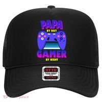 Papa By Day Gamer By Night Hat thumb 0
