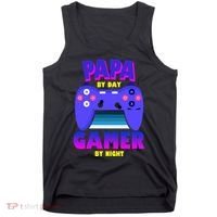 Papa By Day Gamer By Night Tank Top thumb 0