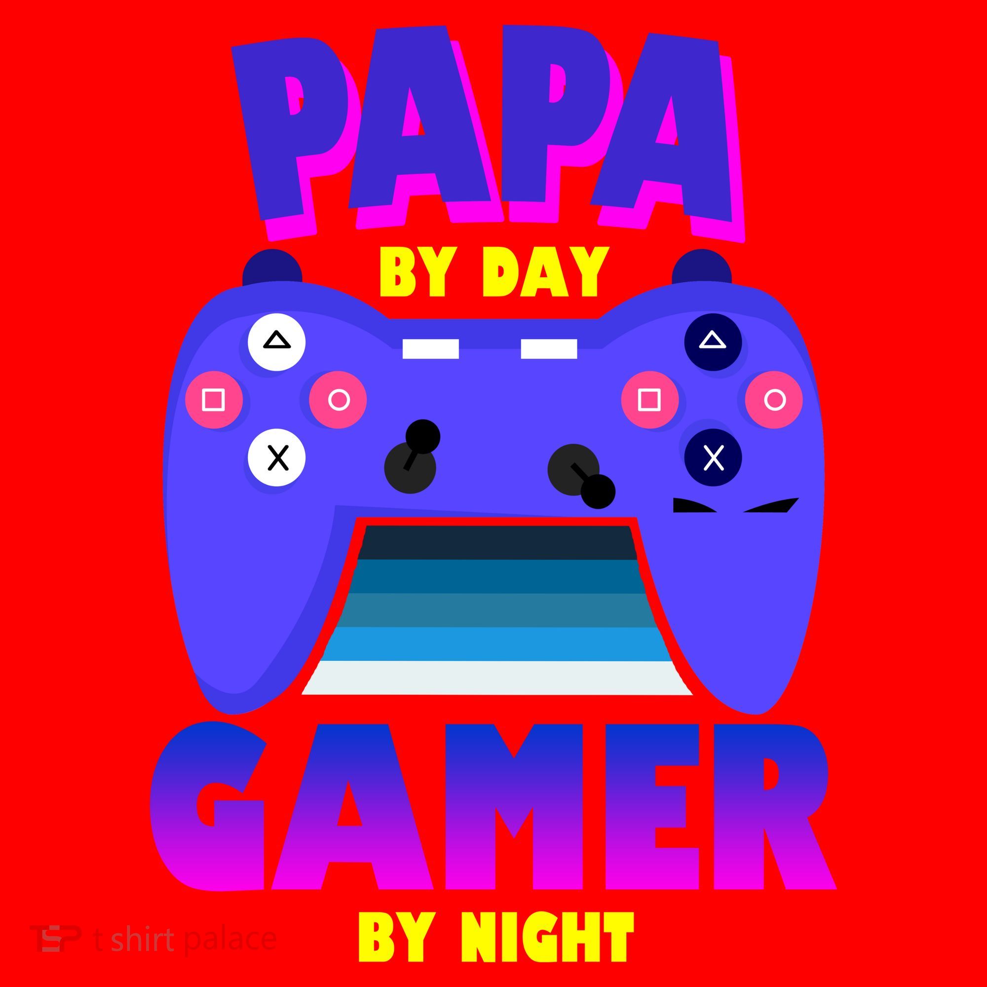 Papa By Day Gamer By Night Santa Hat