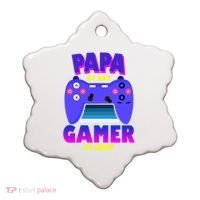 Papa By Day Gamer By Night Ceramic Ornament thumb 0