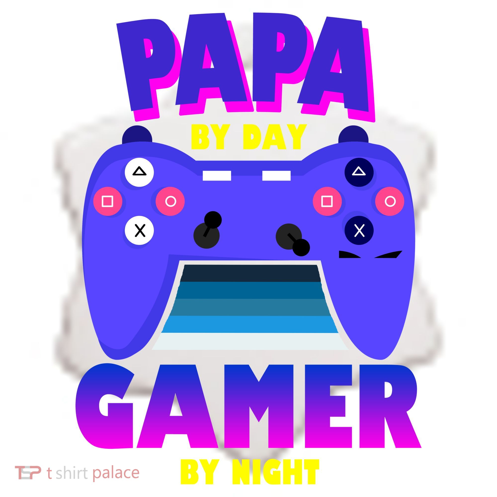 Papa By Day Gamer By Night Ceramic Ornament