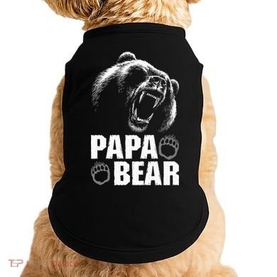 Papa Bear Dad Fathers Day Cool Gift Doggie Tank