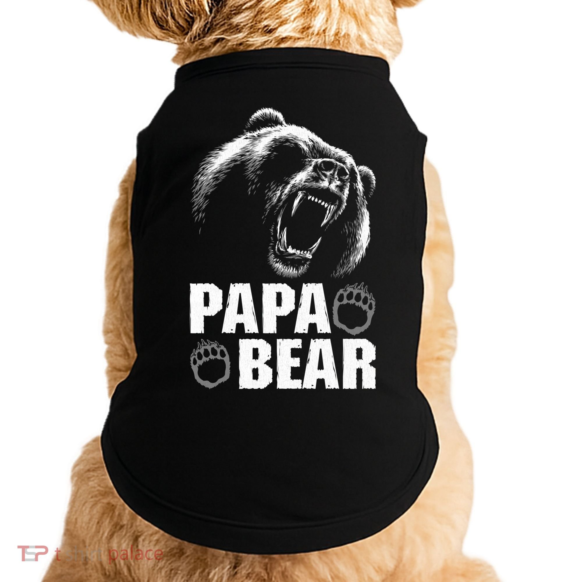 Papa Bear Dad Fathers Day Cool Gift Doggie Tank