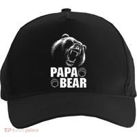 Papa Bear Dad Fathers Day Cool Gift Five-Panel Snapback Cap thumb 0