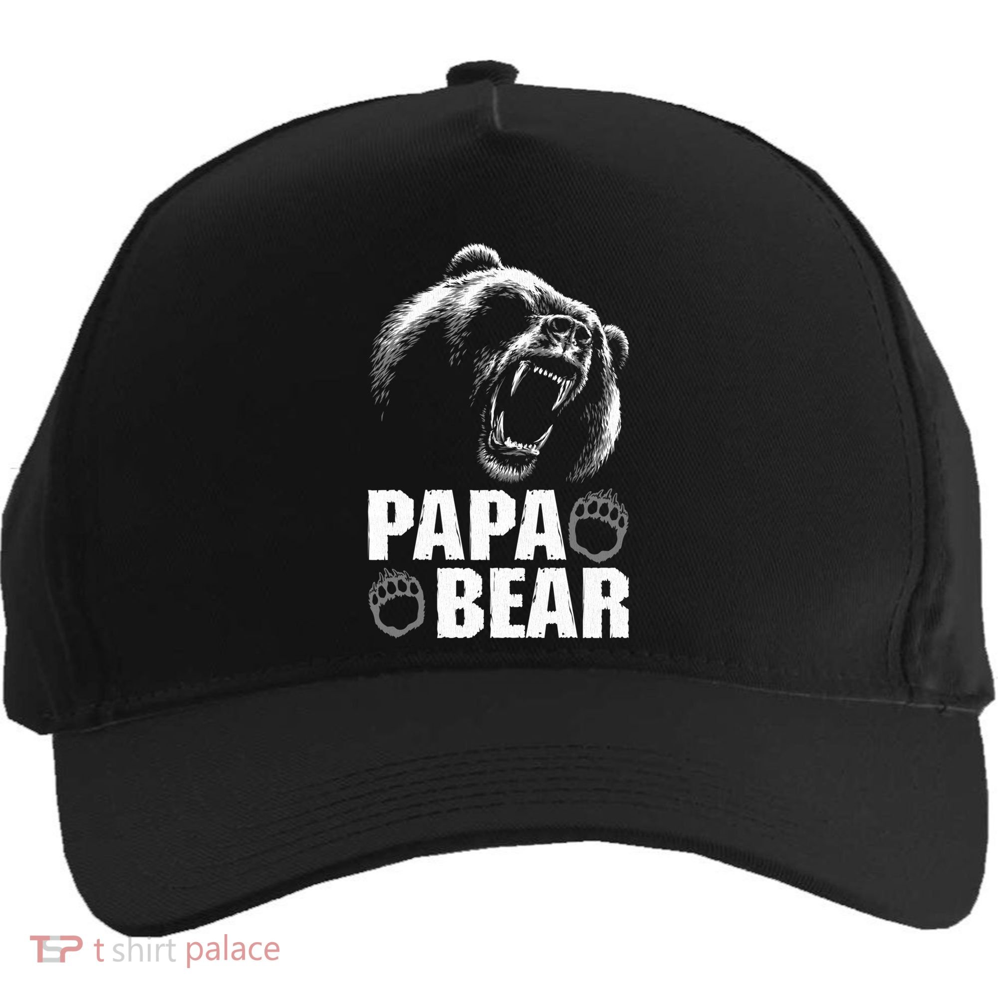 Papa Bear Dad Fathers Day Cool Gift Five-Panel Snapback Cap