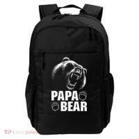 Papa Bear Dad Fathers Day Cool Gift Backpack thumb 0