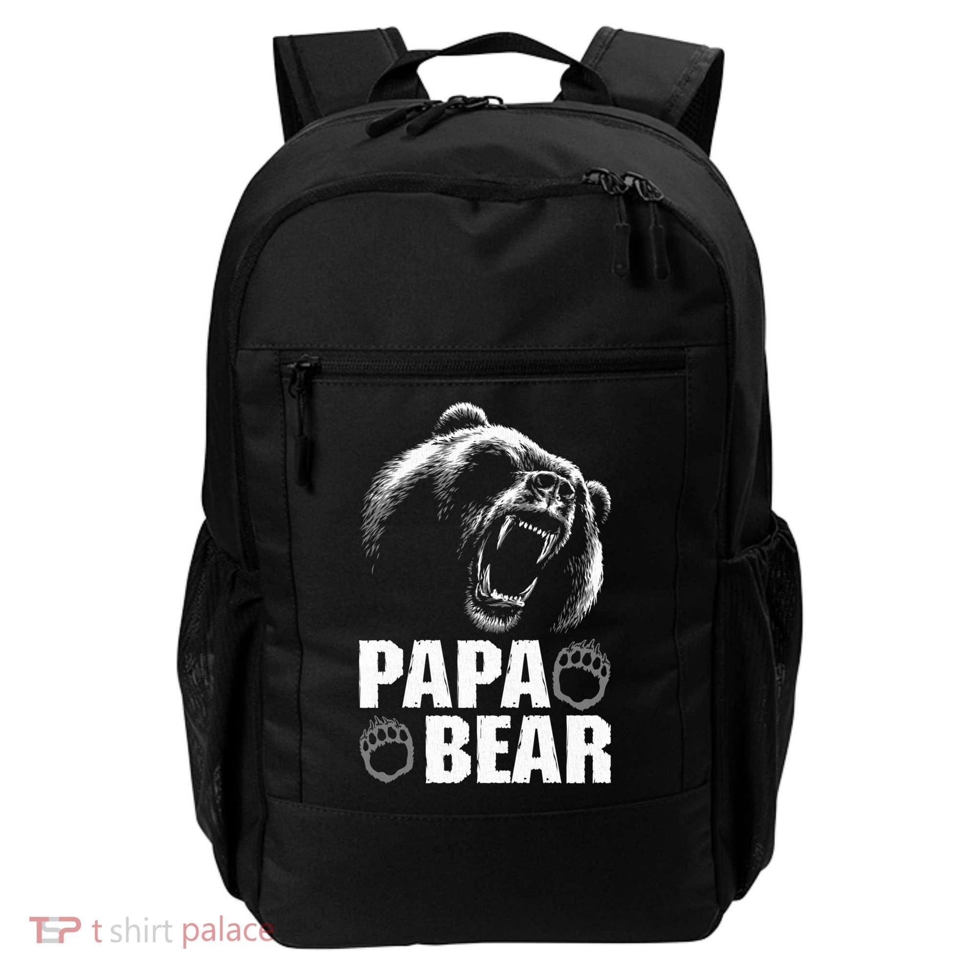 Papa Bear Dad Fathers Day Cool Gift Backpack