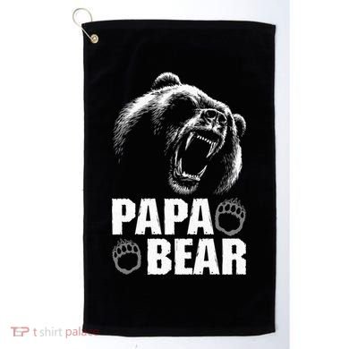 Papa Bear Dad Fathers Day Cool Gift Golf Towel