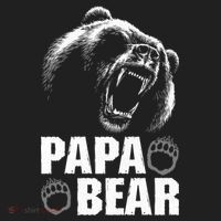 Papa Bear Dad Fathers Day Cool Gift Golf Towel thumb 3