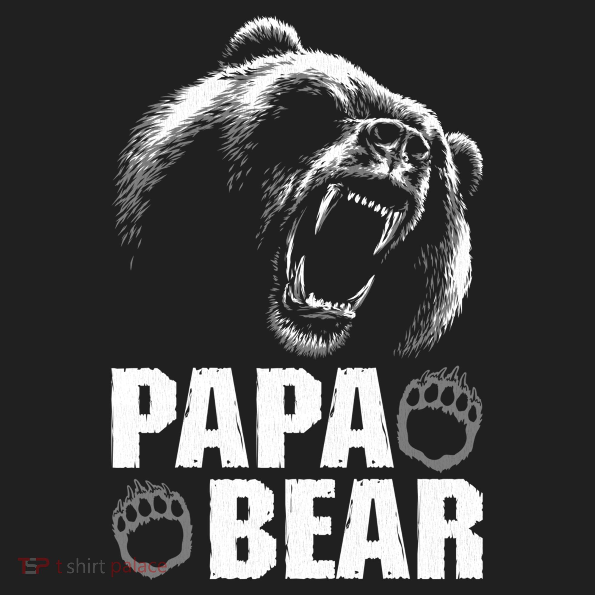 Papa Bear Dad Fathers Day Cool Gift Golf Towel