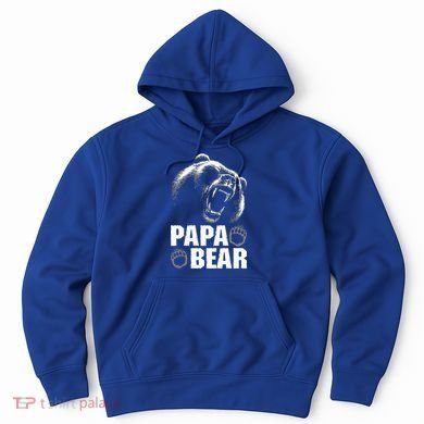 Papa Bear Dad Fathers Day Cool Gift Hoodie