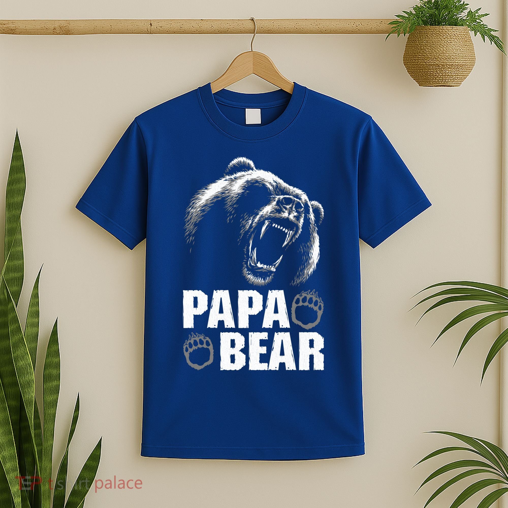 Papa Bear Dad Fathers Day Cool Gift T-Shirt