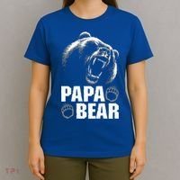 Papa Bear Dad Fathers Day Cool Gift T-Shirt thumb 4