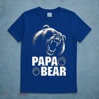 Papa Bear Dad Fathers Day Cool Gift T-Shirt thumb 5