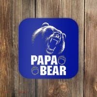 Papa Bear Dad Fathers Day Cool Gift Coaster thumb 0