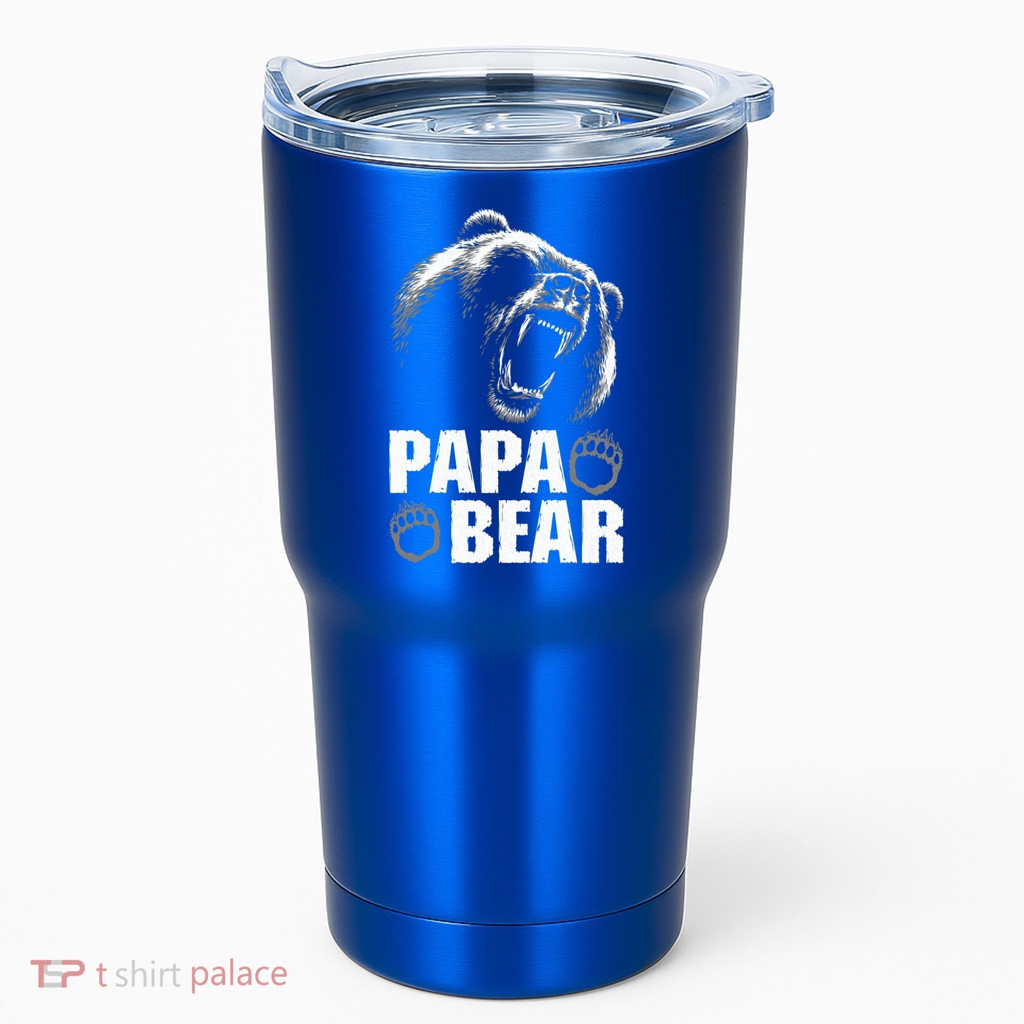 Papa Bear Dad Fathers Day Cool Gift Tumbler