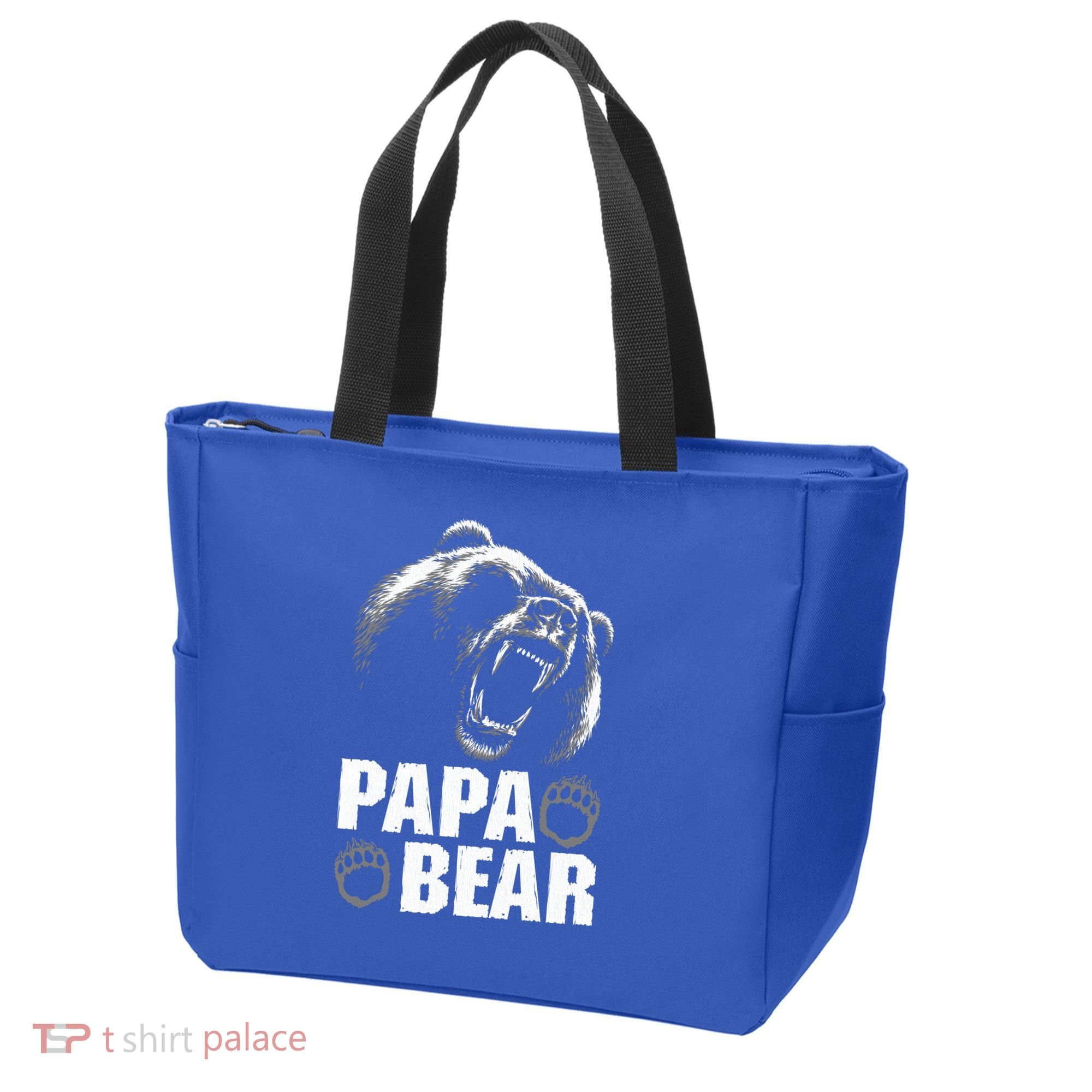 Papa Bear Dad Fathers Day Cool Gift Tote Bag