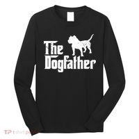 PIT BULL Dog The Dogfather Dog Lover Long Sleeve Shirt thumb 0
