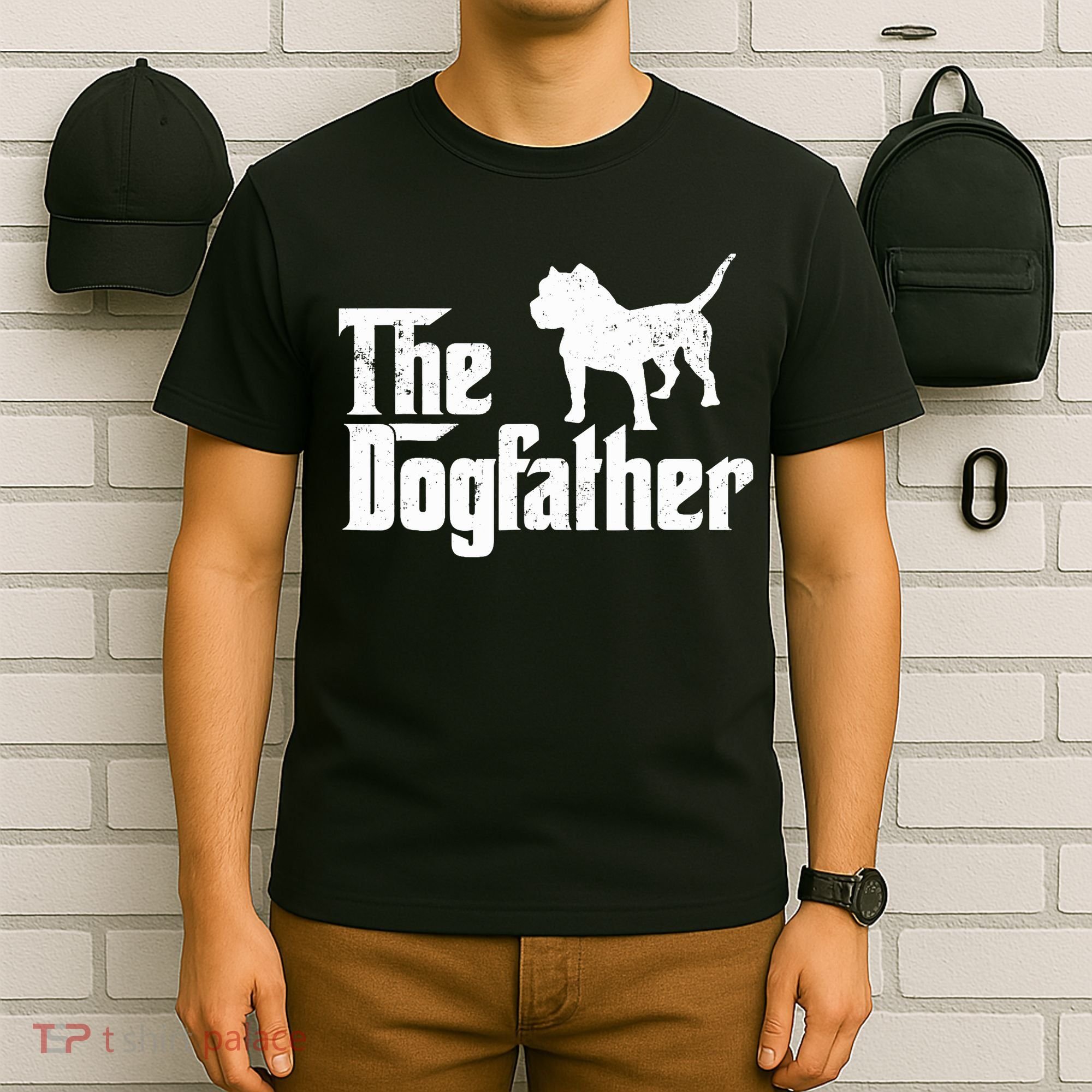 PIT BULL Dog The Dogfather Dog Lover T-Shirt