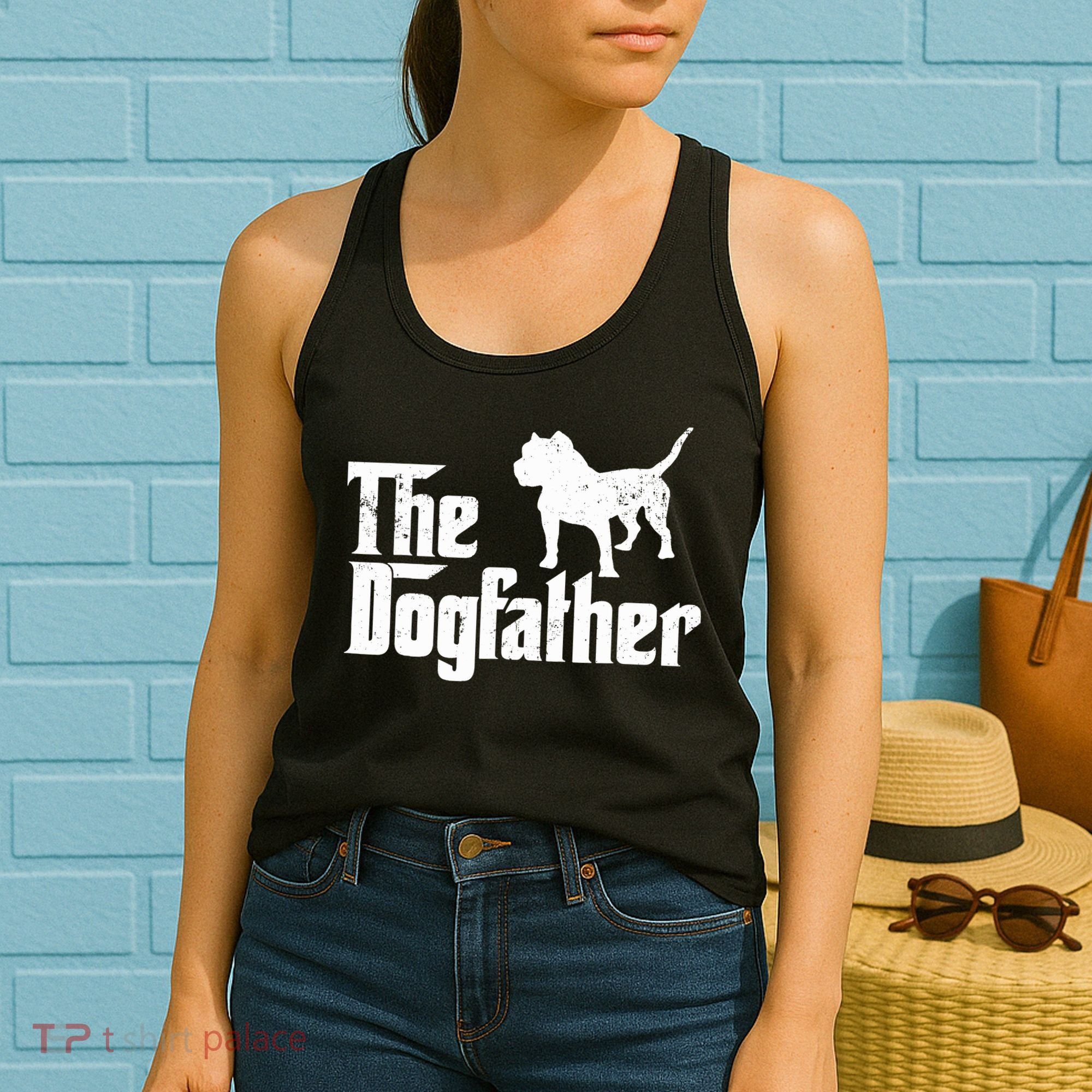 PIT BULL Dog The Dogfather Dog Lover Women's Tank Top