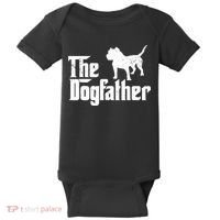PIT BULL Dog The Dogfather Dog Lover Baby Bodysuit thumb 0
