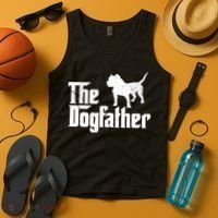 PIT BULL Dog The Dogfather Dog Lover Tank Top thumb 4
