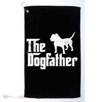 PIT BULL Dog The Dogfather Dog Lover Golf Towel thumb 0