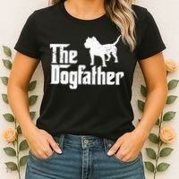 PIT BULL Dog The Dogfather Dog Lover Women's T-Shirt thumb 2