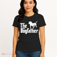 PIT BULL Dog The Dogfather Dog Lover Women's T-Shirt thumb 4