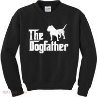 PIT BULL Dog The Dogfather Dog Lover Kids Sweatshirt thumb 0