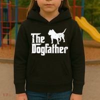 PIT BULL Dog The Dogfather Dog Lover Kids Hoodie thumb 3