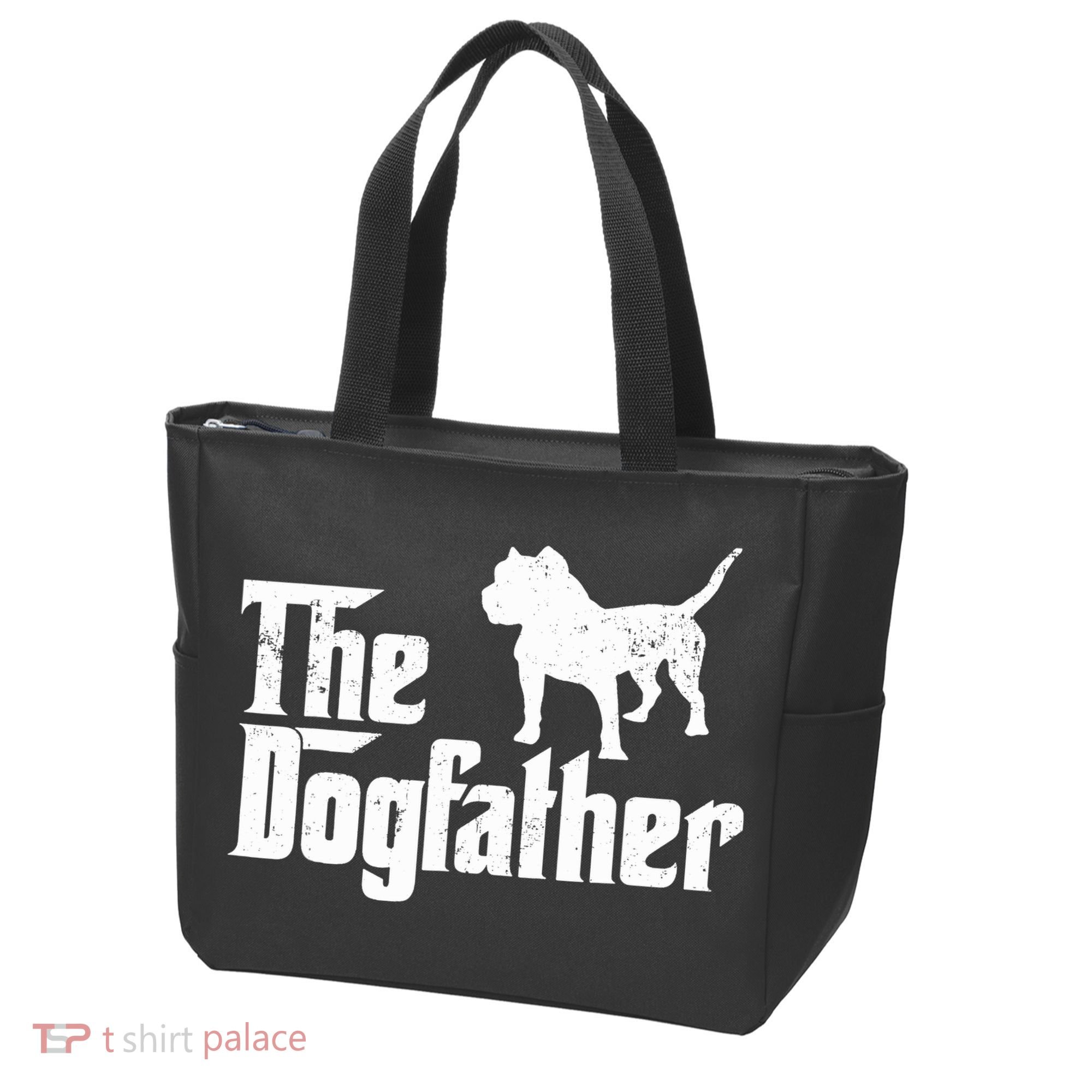 PIT BULL Dog The Dogfather Dog Lover Tote Bag