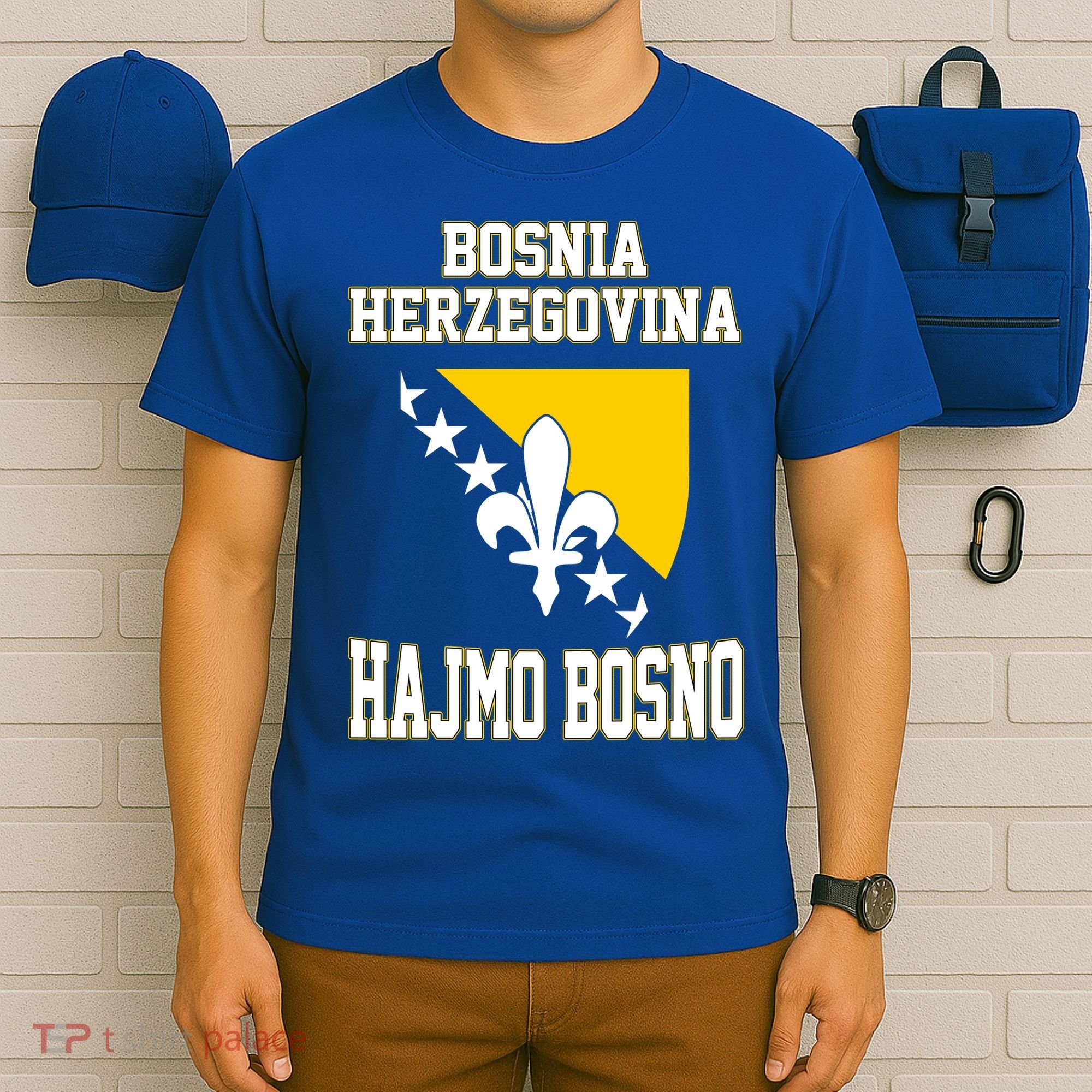 Proud Bosnia Dragon HAJMO BOSNO Country Favorite Cheer Game T-Shirt